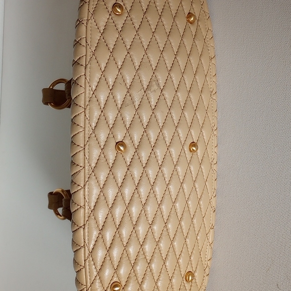 ERIC JAVITS SHOULDER BAG TAN LEATHER CHANEL DESIGN - Picture 3 of 11